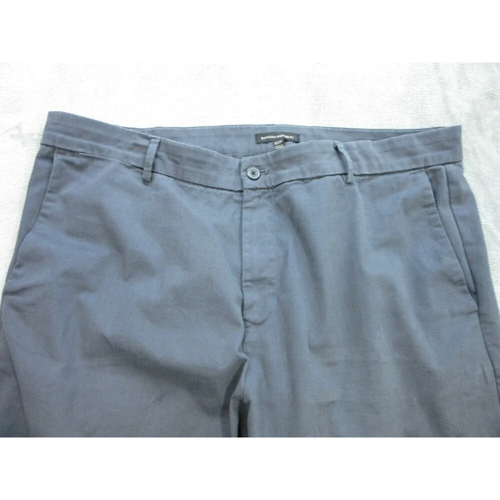 Banana Republic Pants Men Size 40x29 Navy Blue Chino Flat Front Pockets